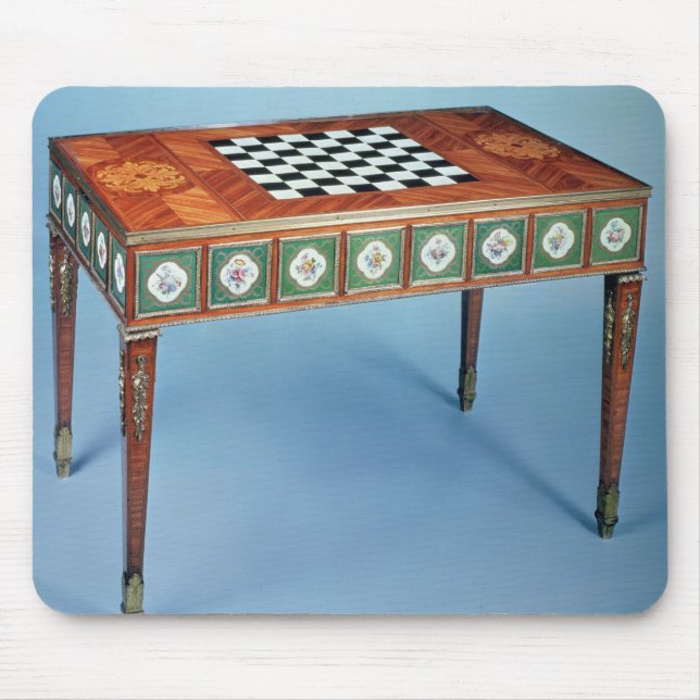 Sevres games table with porcelain plaques mouse pad (Front)