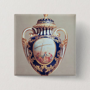 Sevres vase, mid 18th century 15 cm square badge