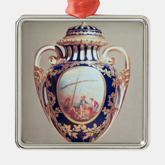 Sevres vase, mid 18th century metal tree decoration (Front)