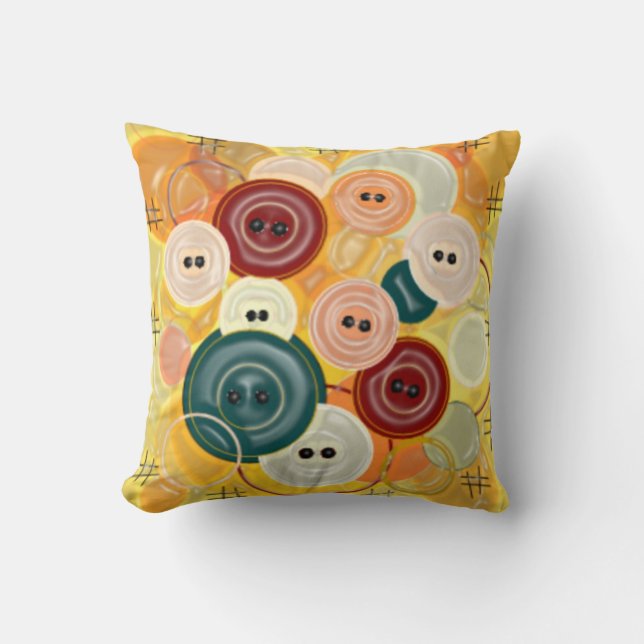 Sew Buttons (wrap) Pillow (Front)