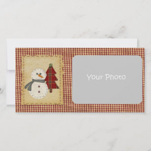 Sew Christmas Photo Card