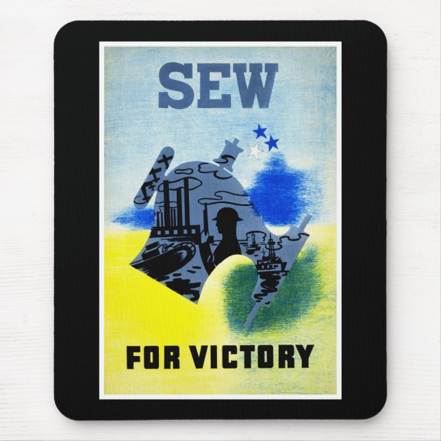 Sew for Victory Mouse Pad (Front)