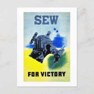 Sew for Victory Postcard