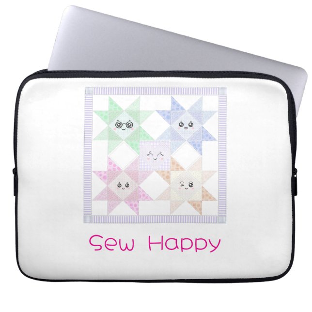 Sew Happy lap top case (Front)