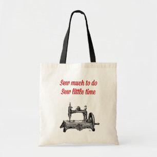 Sew Little Time Illustration Tote Bag