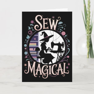 Sew Magical Funny Halloween Sewing Card