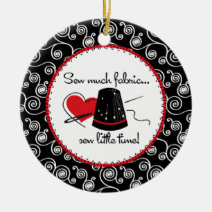 Sew Much Fabric Ceramic Tree Decoration