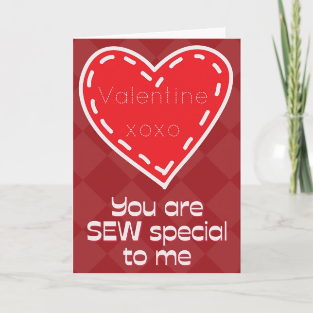 Sew Special Funny Valentine Card (Front)