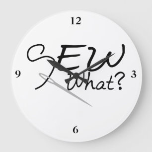 Sew What Large Clock