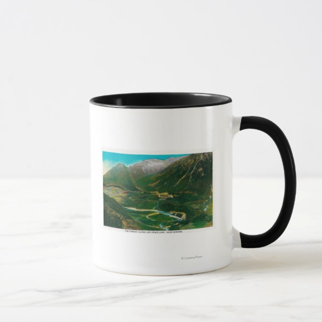 Seward, Alaska Area Famous Railroad Loop Mug (Right)
