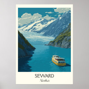 Seward Alaska Glacier Resurrection Bay Poster