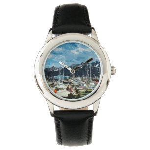 Seward Alaska Habor Abstract Impressionism Watch