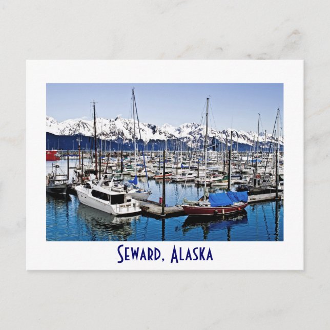 Seward, Alaska, U.S.A. Postcard (Front)
