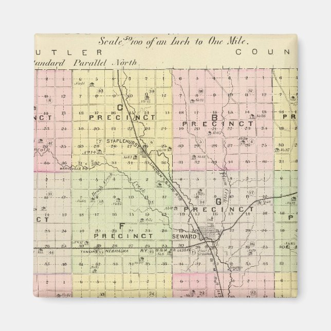 Seward County, Nebraska Magnet (Front)