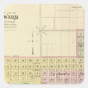 Seward, Nebraska Square Sticker