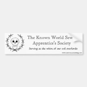 Sewer Apprentice Society Bumper Sticker