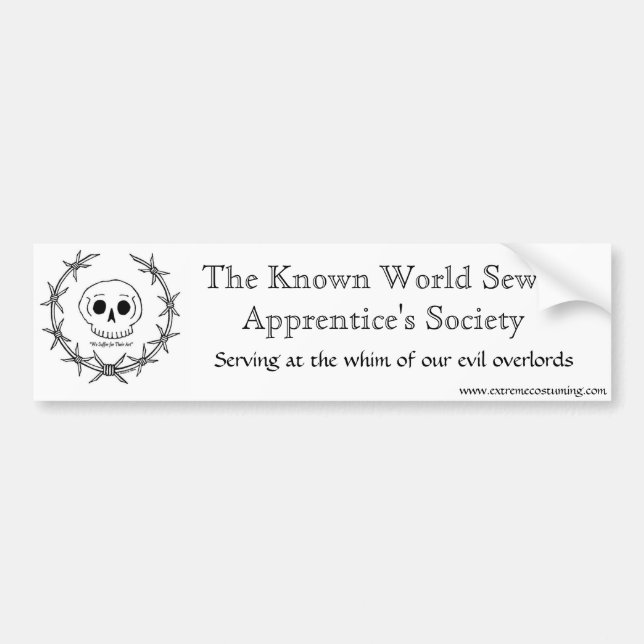 Sewer Apprentice Society Bumper Sticker (Front)