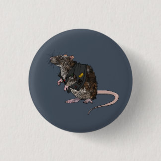 Sewer Punk Rat 3 Cm Round Badge