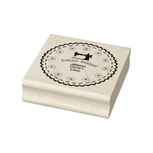 Sewing Address Rubber Stamp