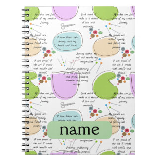 Sewing Affirmations for Crafters ,Sewing quotes Notebook