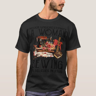Sewing And Jesus Christian Seamstress T-Shirt