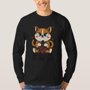 Sewing Animal Tailor Cat Lover Funny Knitting Kitt T-Shirt