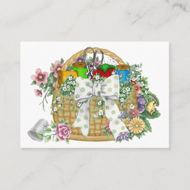 Sewing Basket Business / Enclosure Card (Front)