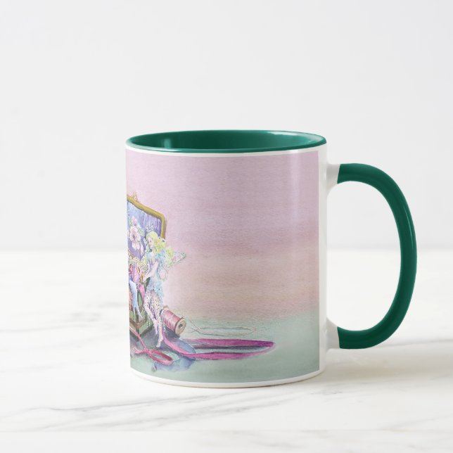 SEWING BOX FAERIE by SHARON SHARPE Mug (Right)