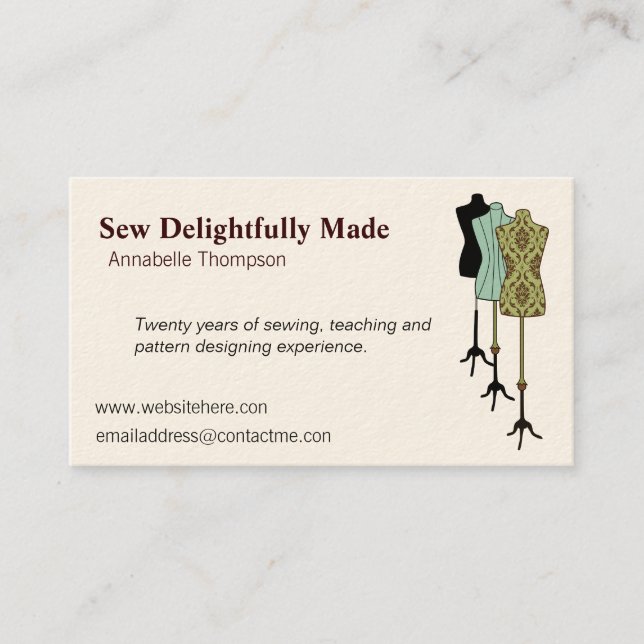 Sewing Business Card (Front)