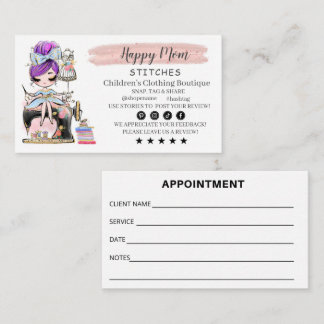 Sewing Business Card Fashion Designer