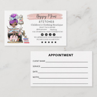 Sewing Business Card Fashion Designer