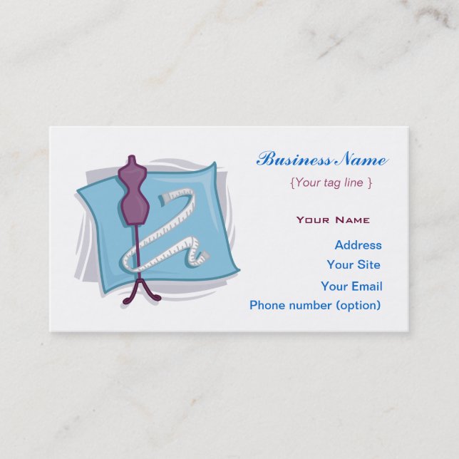 Sewing Business Card Template (Front)