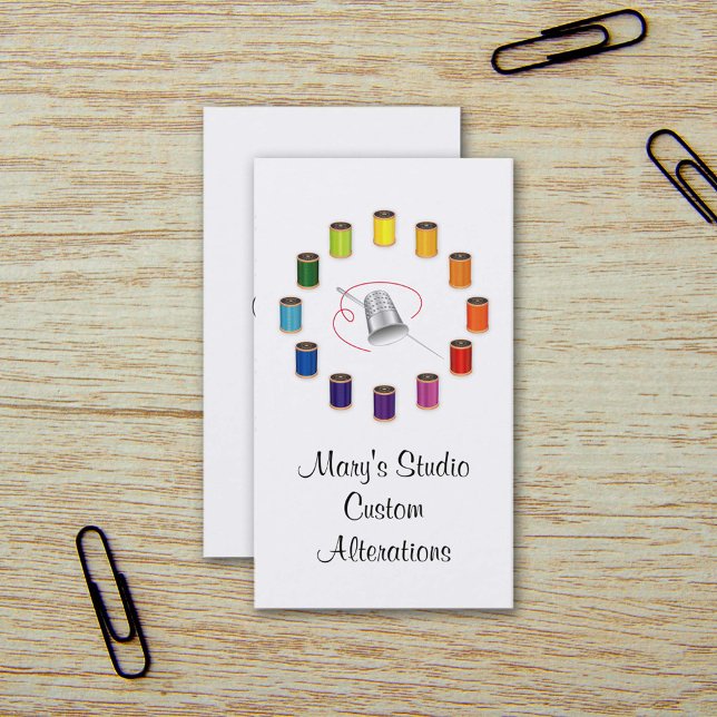 Sewing Business Cards (Sewing Business Cards
design for artists who love to sew, tailor, quilt, embroider or craft. )