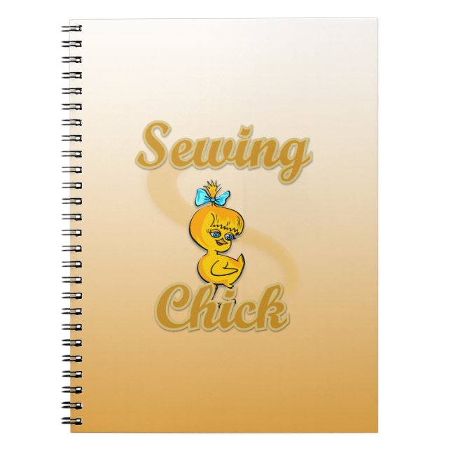 Sewing Chick Spiral Notebook (Front)
