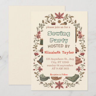 Sewing Club Party Invitation – Creative Stitching