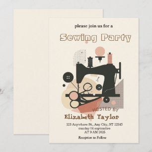 Sewing Club Party Invitation – Creative Stitching