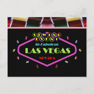 SEWING EVENT In Fabulous Las Vegas Postcard