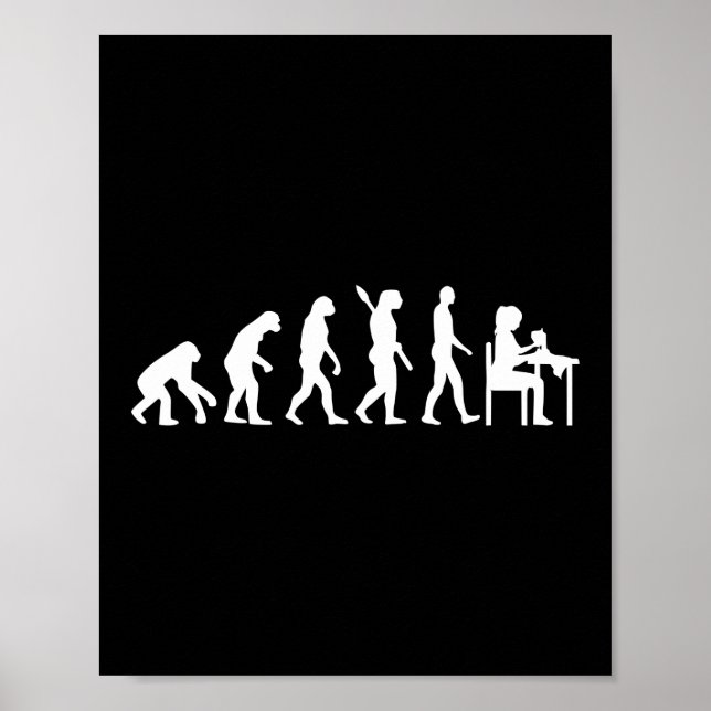 Sewing Evolution Sew Quilting Crocheting Poster (Front)