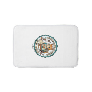 Sewing Fashion Design Cat Cat Lover Gift - Sewing Bath Mat