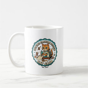 Sewing Fashion Design Cat Cat Lover Gift - Sewing  Coffee Mug