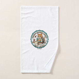 Sewing Fashion Design Cat Cat Lover Gift - Sewing Hand Towel
