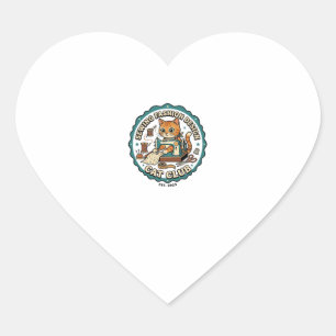 Sewing Fashion Design Cat Cat Lover Gift - Sewing  Heart Sticker