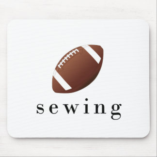 Sewing Football Funny Hilarious T-Shirt Mouse Pad