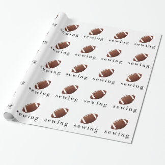 Sewing Football Funny Hilarious T-Shirt Wrapping Paper