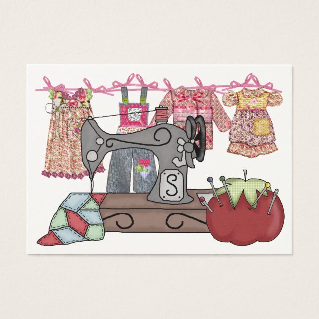 Sewing Gift Enclosure / Crafter Card (Front)