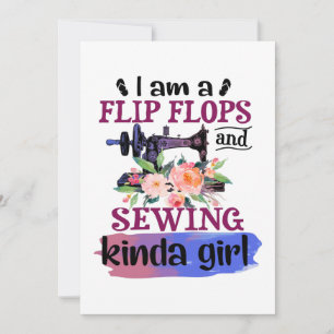 Sewing Gift I Am A Flip Flops And Sewing Save The Date