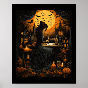 Sewing Halloween Halloween Costume Poster