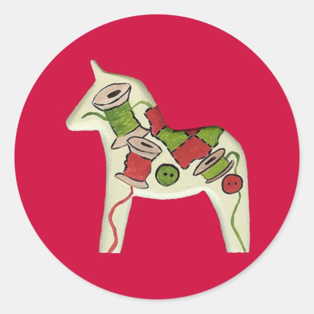 Sewing Horse Sticker (Front)