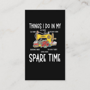 Sewing Humor Funny Quilting Quote Business Card