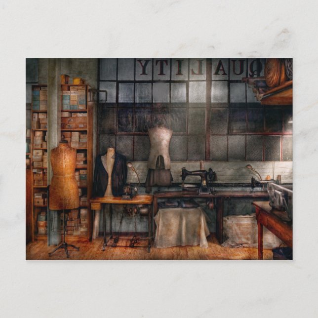 Sewing - Inudstrial - Quality Linens Postcard (Front)